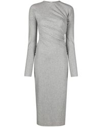 Totême - Twist-detail Long-sleeve Midi Dress - Lyst