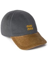 Miu Miu - Cotton Baseball Cap - Lyst