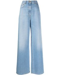 Versace - Medusa Wide-leg Jeans - Lyst