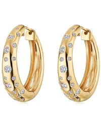 Kwiat - Orecchini A Cerchio Cobblestone - Lyst
