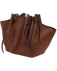 Yuzefi - Large Mochi Woven Clutch Bag - Lyst