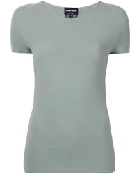 Giorgio Armani Short-sleeve tops for Women - Up to 40% off | Lyst