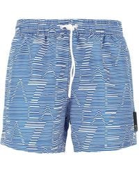EA7 - Bermudas con motivo del logo - Lyst