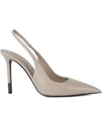 Brunello Cucinelli - Leather Slingback Pumps - Lyst