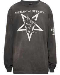 SAINT Mxxxxxx - Burn Of Earth T-Shirt Met Lange Mouwen - Lyst