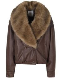 Isabelle Blanche - Faux-Fur Collar Jacket - Lyst