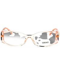Versace - Geometric-Frame Glasses - Lyst