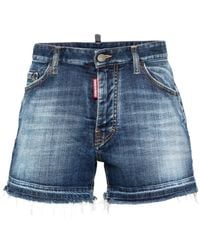 DSquared² - Sexy 70s Denim Shorts - Lyst