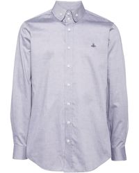 Vivienne Westwood - Embroidered-Orb Cotton Shirt - Lyst
