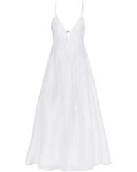 Tory Burch - Linnen Jurk - Lyst