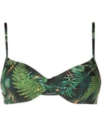 Lygia & Nanny - Top de bikini Cassis con estampado de hojas - Lyst