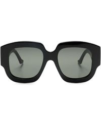 Gucci - Sonnenbrille im Oversized-Look mit GG - Lyst