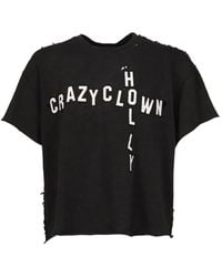 Crazy Clown L.A. - T-Shirt Imprimé À Effet Usé - Lyst