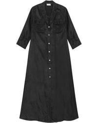 Ganni - Buttoned Shirt Dress - Lyst