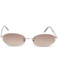 Chopard - Rimless Oval-Frame Sunglasses - Lyst