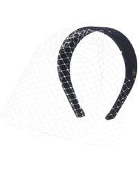 Maison Michel - Miwa Veil-detail Headband - Lyst