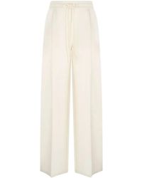 Roberto Cavalli - Drawstring Wide-Leg Trousers - Lyst