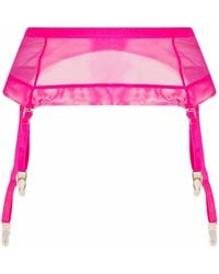 Maison Close - Corps À Corps Neon Doorzichtige Jarretelgordel - Lyst