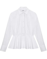 MSGM - Chemise À Design Péplum - Lyst