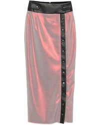 MITILIANE COUTURE - Button-Up Midi Skirt - Lyst
