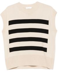 Roberto Collina - Striped Sleeveless Top - Lyst