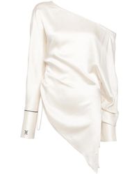 Kiki de Montparnasse - Off-Shoulder Silk Blouse - Lyst