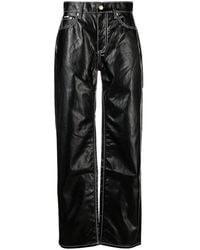 Eytys - High-Waist Faux-Leather Trousers - Lyst