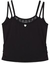 Izzue - Double-Strap Logo-Plaque Top - Lyst