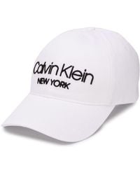 calvin klein canvas baseball hat