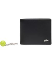 Lacoste - Logo Leather Wallet - Lyst