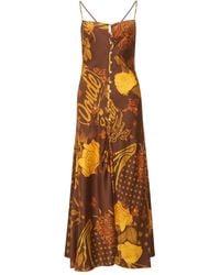 Donde Esteban - Slip dress midi Veranera - Lyst