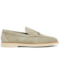 Magnanni - Almond-toe Suede Loafers - Lyst