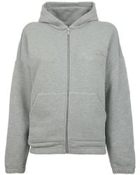 Autry - Logo-Embroidered Zip-Up Hoodie - Lyst