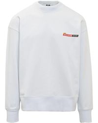 MSGM - Sweatshirt mit grafischem Print - Lyst