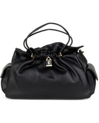 ERMANNO FIRENZE - Logo-Plaque Gathered Clutch Bag - Lyst