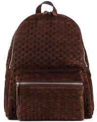 Orciani - Laio Peach Woven-Pattern Suede Backpack - Lyst