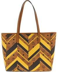 MCM - Mittelgroßer Toni Tote Bag mit geometrischem Muster - Lyst