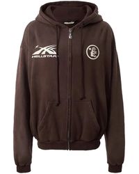 HELLSTAR - Logo-Print Zip-Up Hoodie - Lyst