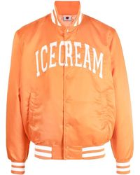 ICECREAM - Varsity Style Logo Bomber Jacket - Lyst