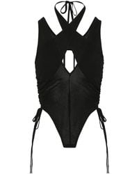 SRVC Studio - Bibi Cut-Out Halterneck Top - Lyst