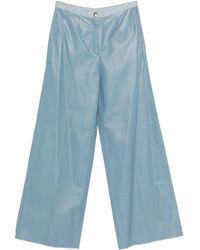 forte_forte - Leather Flared Trousers - Lyst