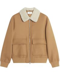 Maison Kitsuné - Shearling-Collar Pocket Jacket - Lyst