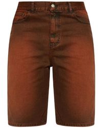 Carne Bollente - Lettering-Embroidery Shorts - Lyst