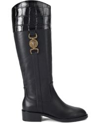 Kurt Geiger - Mansion Riding Stiefel mit Kroko-Effekt - Lyst