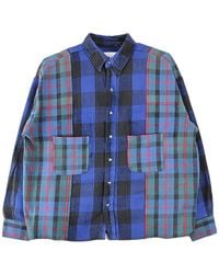 READYMADE - Patch-Work Checked Shirt - Lyst