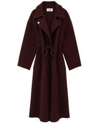 Ba&sh - Kate Tie-Fastening Notched-Lapels Coat - Lyst