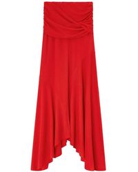 Ganni - Twist-Detail Maxi Skirt - Lyst