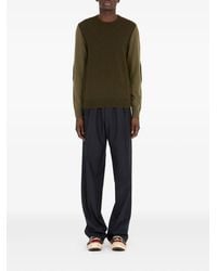 Maison Margiela - Trui Met Ronde Hals En Elleboogpatch - Lyst