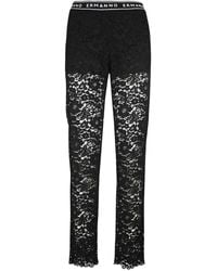 Ermanno Scervino - Kanten Broek Met Elastische Tailleband - Lyst