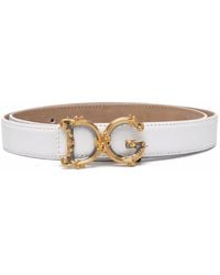 Dolce & Gabbana - Dolce & Gabbana Belt With Dg Logo - Lyst
